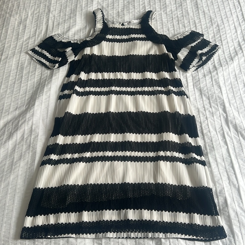ZARA black and white dress
